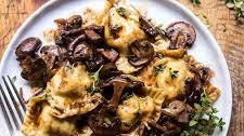 Herby Buttered Balsamic Mushroom Ravioli