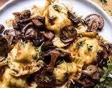 Herby Buttered Balsamic Mushroom Ravioli