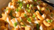 High Protein Buffalo Chicken Mac and Cheese