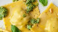 Homemade Mushroom + Pesto Ravioli