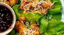 Honey-Garlic Chicken Lettuce Wraps
