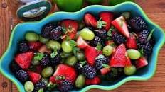 Honey Mint Lime Berry Salad