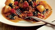 Indian turkey with spinach & new potatoes