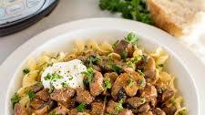 Instant Pot Beef Stroganoff