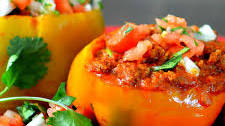 Instant Pot Beef-Stuffed Peppers