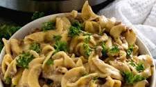 Instant Pot Ground Beef Stroganoff
