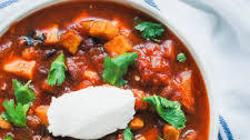 Instant Pot Sweet Potato Black Bean Chili