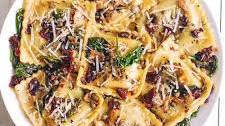 Italian Ravioli with Spinach, Artichokes, Capers, Sun-Dried Tomatoes