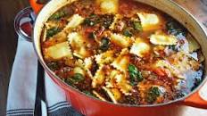 Italian Sausage and Ravioli soup