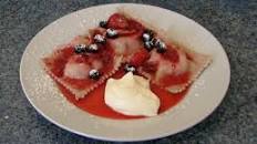 Jack's Three Berry Ravioli With Berry Compote