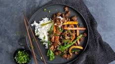 Korean Beef Bowl and Veggie Stir-fry with Jasmine Rice