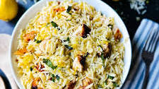 Lemon Basil Orzo Pasta