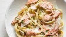 Lemon Dill Salmon Pasta