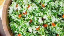 Lemon Parsley Rice Salad