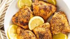 Lemon Pepper Baked Chicken Thighs
