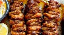 Lemon Pepper Chicken Souvlakia (Skewers)