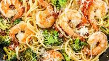 Lemon and Broccoli Pasta with Shrimp