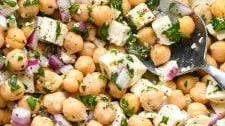 Lemony Chickpea Feta Salad (Gluten Free)