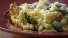 Light Macaroni and Cheese with Spinach