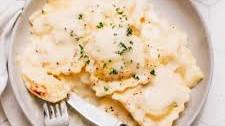 Lobster Ravioli with Lemon Cream Sauce Recipe
