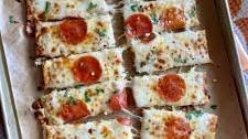 Low Carb Cheesy Cauliflower Pizza Breadsticks