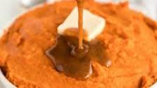 MASHED SWEET POTATOES with MAPLE CINNAMON BUTTER