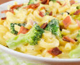 Macaroni and Cheese with Broccoli and Bacon