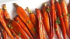 Maple Balsamic Glazed Roasted Carrots