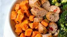 Maple Dijon Roasted Sweet Potatoes