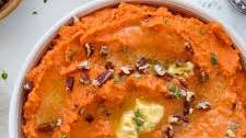 Mashed Sweet Potatoes with Whipped Maple Butter