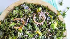 Massaged Kale Salad with Avocado and Pickled Red Onions