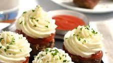 Meatloaf Cupcakes With Mashed Potato