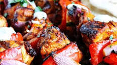 Mediterranean Chicken Kebabs with Garlic Yogurt sauce