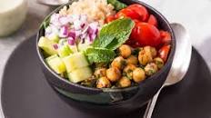 Mediterranean Chickpea Bowls with Tahini Sauce