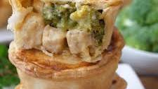 Mini Chicken Broccoli Cheddar Pot Pies
