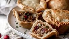 Mini Thanksgiving Turkey & Cranberry Pot Pies