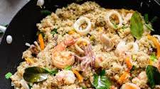 Mixed Seafood Coconut Fried Rice Recipe