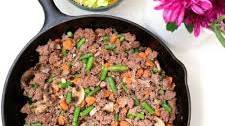 Mixed Vegetables and Ground Beef Skillet