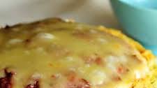 Mom's Italian Sausage Spaghetti Pie