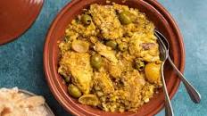 Moroccan Chicken Tagine with Olives and Preserved Lemons