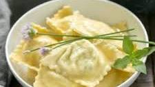 Mozzarella, Basil, Parmigiano-Reggiano Ravioli with Butter Sage Sauce