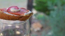 National Pinot Grigio Day: Smoked Salmon Bruschetta with Pickled Onions