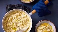 Next level three-cheese risotto