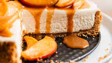 No Bake Caramel Apple Cheesecake