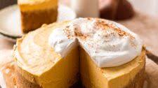 No Bake Nut-Free Vegan Pumpkin Cheesecake (Gluten Free)