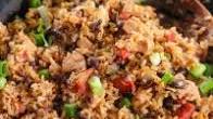 No-fuss black beans, chicken and rice