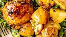 ONE PAN ROASTED LEMON CHICKEN AND POTATOES
