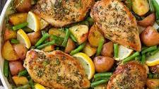 One Pan Garlic Herb Chicken and Veggies