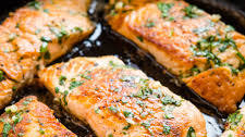 One Pan Herb and Garlic Butter Salmon