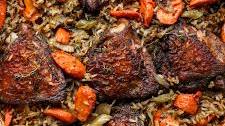 One Pan Herby Chicken and Wild Rice